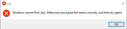 Pip Error