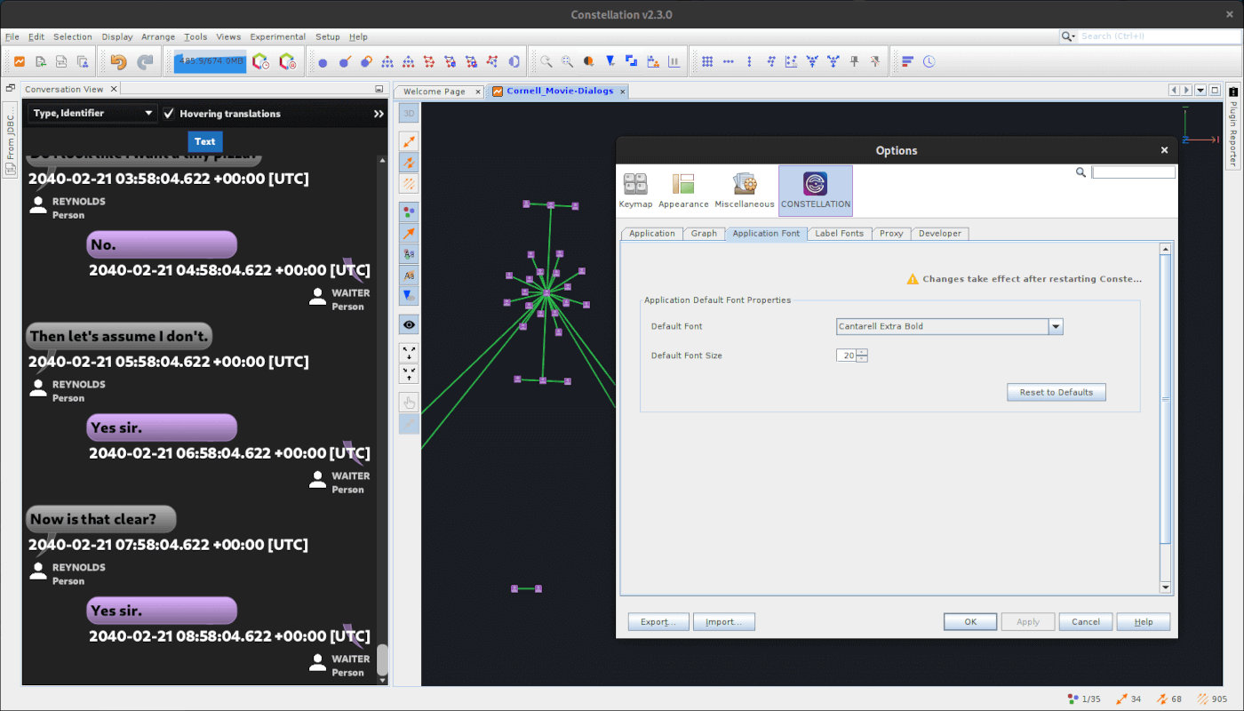 Application Font Setting