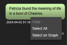 Conversation View Context Menu